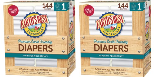Amazon Prime: 35% off Earth’s Best Diapers & Wipes = 144 Diapers ONLY $13.31 Shipped (Regularly $29.39)