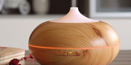 Amazon: URPOWER Wood Grain Essential Oil Diffuser w/ Night Light ONLY $23.99