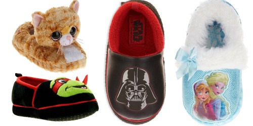 Walmart: Kids’ Character Themed Slippers Only $3.88 (Regularly $9.97)