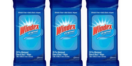 Amazon: Windex Flat Pack Wipes Only $1.80 Per Pack Shipped (When You Buy 3)