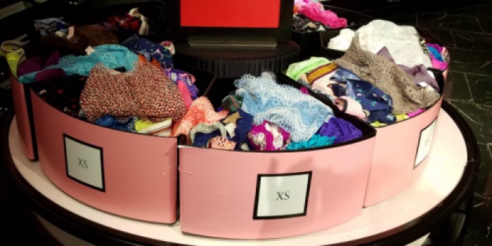 Victoria’s Secret: Panties 5/$15 OR $3 Each (In-Store Only)