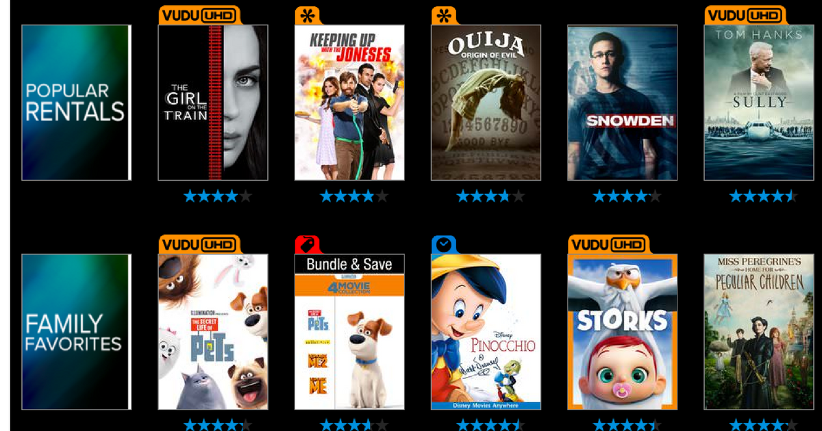 VUDU.com: New Users Can Score 3 Rentals For 99¢ Each ...