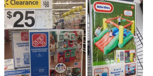 Walmart Clearance Finds: $25 Step2 Kitchen, $35 Little Tikes Bouncer & Slide + Much More