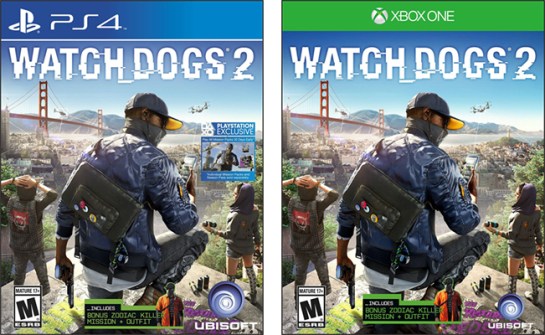 Watch Dogs Xbox One & PS4 Video Games