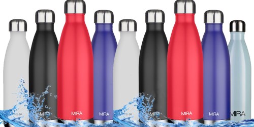 Amazon: Stainless Steel Insulated 17 oz Water Bottle Only $12.73 (Regularly $25) – Great Reviews