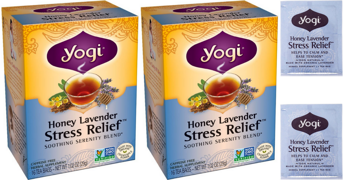 Amazon Yogi Stress Relief Honey Lavender Tea Only 3.22 Shipped