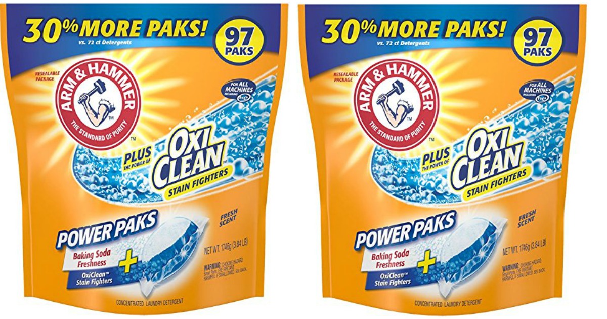 Amazon Arm & Hammer Laundry Detergent Power Paks 97 Count Pack Only 8.48 Shipped
