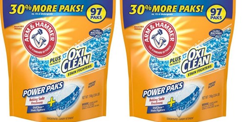 Amazon: Arm & Hammer Laundry Detergent Power Paks 97 Count Pack Only $8.48 Shipped