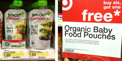 Target: Organic Baby Food Pouches Starting at 80¢ Each