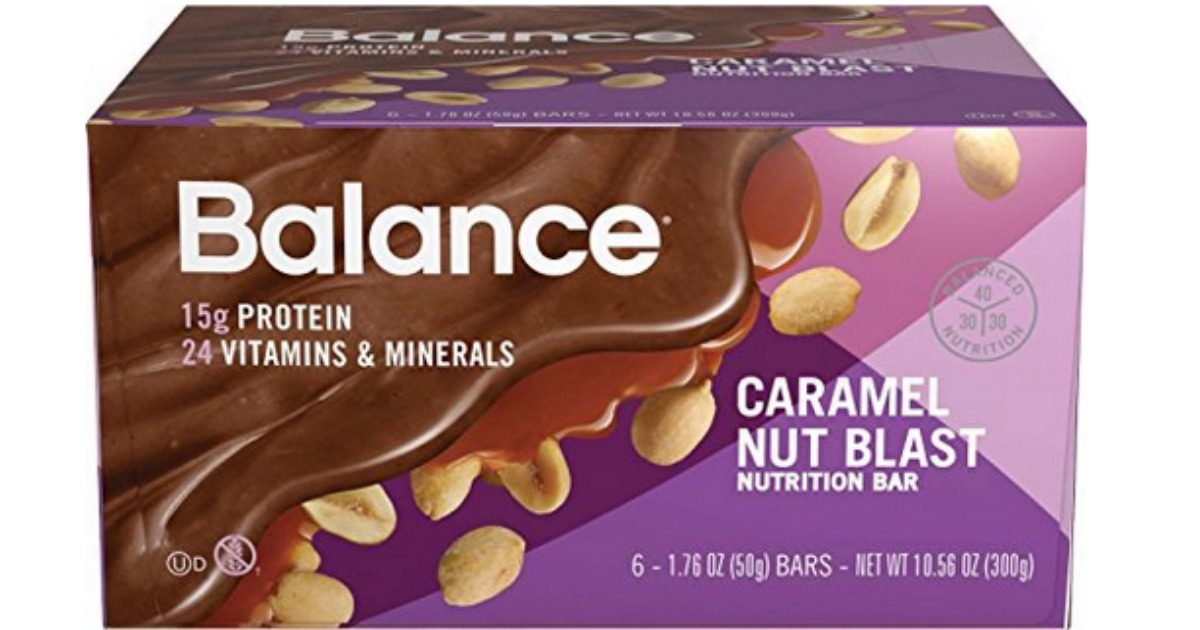 Amazon Balance Caramel Nut Blast Bars 6Count Only 3.16 Shipped (Just