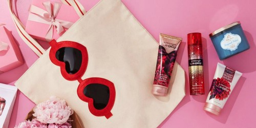 Bath & Body Works: Valentine’s Day Tote Filled w/ Goodies ONLY $25 w/ $30 Order ($90 Value)