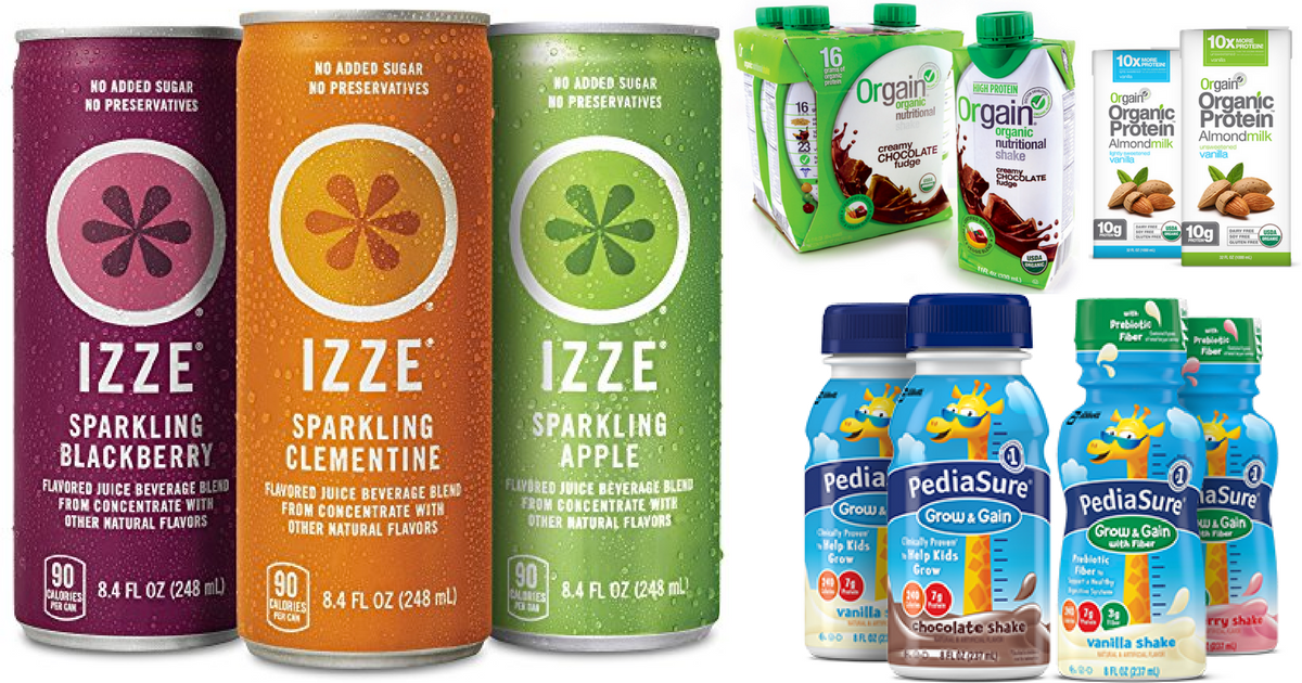 Top Beverage Coupons To Print Right Now (Save On Orgain, Izze &amp; More)