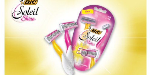 NEW $3/1 BIC Soleil Shine Razor Coupon = Only $1.25 Per Pack at Walgreens