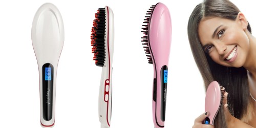 Amazon: Pro Hair Straightening Brush Only $16.39