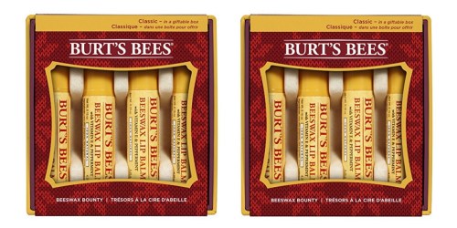 Burt’s Bees Lip Balm Holiday Gift Set Only $6.29 (Just $1.57 Per Lip Balm) – Add On Item
