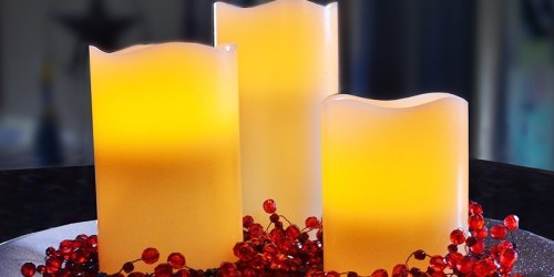 Amazon: 3 Pack Battery Operated Flameless Remote Controlled Real Wax Candles Only $11.18 + More