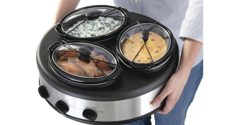 Best Buy: Chefman 4.5-Quart Triple Slow Cooker Only $29.99 (Regularly $69.99)