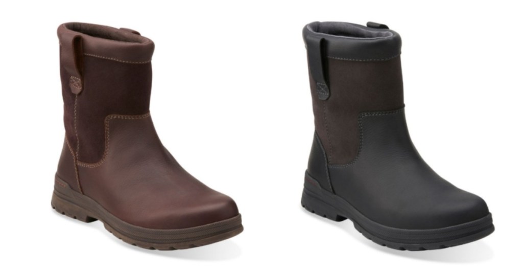 clarks-brown-and-black-boots