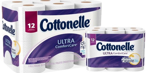 Amazon Prime: Cottonelle Ultra ComfortCare Toilet Paper 12-Rolls Only $4.24 Shipped