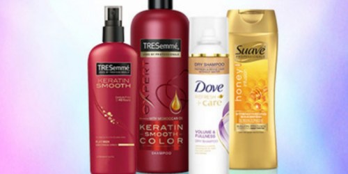 CVS: $5 Extrabucks Rewards w/ $15 TRESemmé, Suave or Dove Hair Care Purchase
