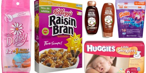 FIVE Popular Coupons to Print Now (Huggies, Kellogg’s, Gain, Gillette & MORE)