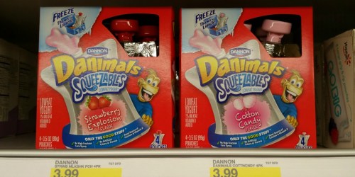 Target Shoppers! OVER 30% Off Danimals Squeezables & Smoothie Yogurt Drinks