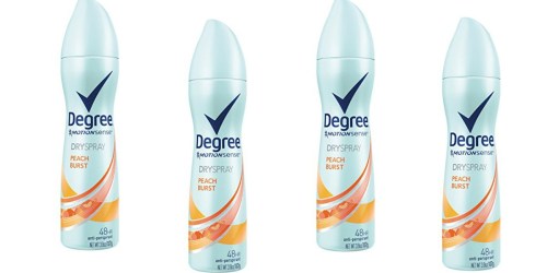 Amazon: Degree Women Peach Burst Deodorant Spray Only $2.21 Shipped
