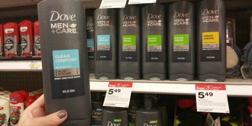 New $1.25/1 Dove Men + Care Body Wash or Bar Soap Coupon = Nice Savings at Target