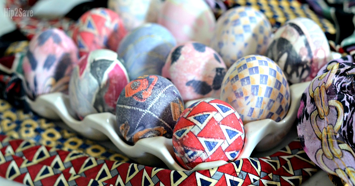 How to Dye Easter Eggs Using Silk