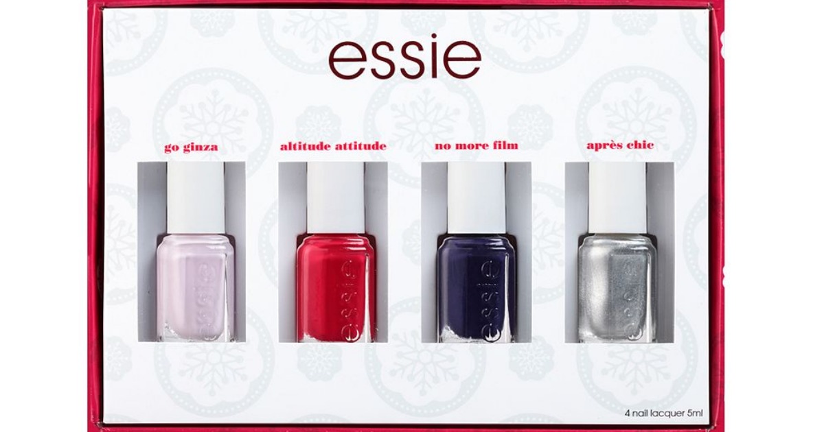 Kohl's Cardholders 4Piece Essie Holiday 2016 Nail Polish Gift Set