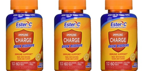 Amazon: Ester-C Quick Dissolve Tablets 60 Count Bottle Only $3.18 Shipped