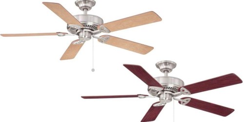 HomeDepot.com: Farmington Indoor Brushed Nickel Ceiling Fan Only $34.98 (Regularly $50)