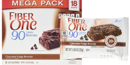 Amazon: Fiber One 90 Calorie Brownies 18-Count Pack Only $4.97 Shipped