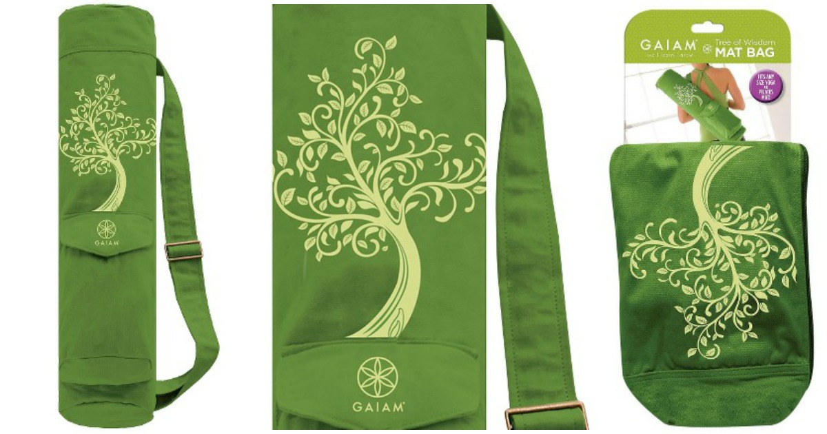 gaiam breathable yoga mat bag