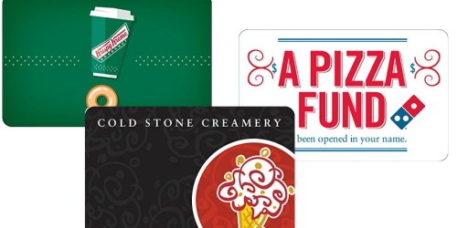 Amazon: $50 Krispy Kreme, Domino’s or Cold Stone Gift Card ONLY $40