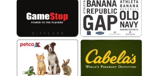 Kroger: Up to $15 Off Petco, GameStop, Cabela’s & More Gift Cards with eCoupons