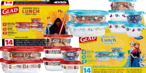 Walmart.com: Glad 14-Piece Disney Star Wars or Frozen Food Storage Containers Only $3.98