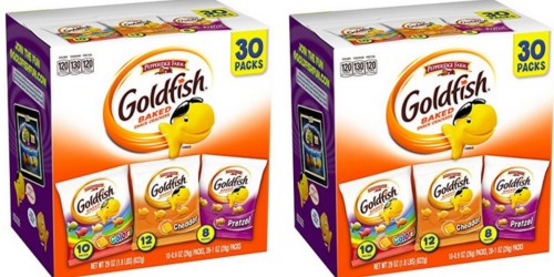 Amazon: Goldfish Crackers 30-Count Variety Pack Just $6.99 Shipped (Only 23¢ Per Bag)