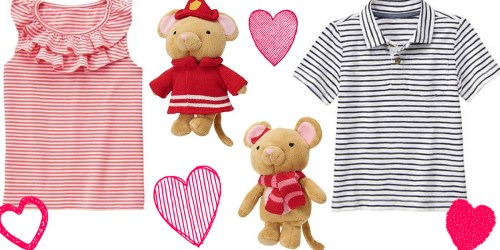 Gymboree: Free Shipping on ANY Order + Possible 20% Off = $2.39 Tees, Mouse Rattles & More