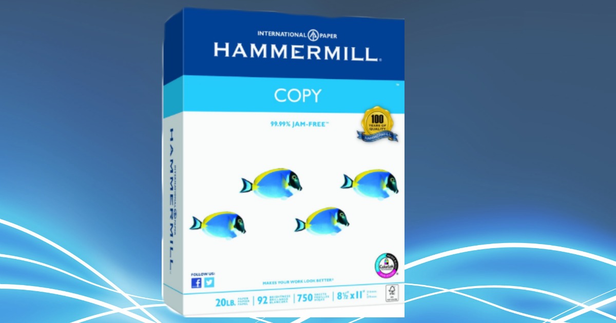 Amazon Hammermill Copy Paper 750 Sheet Ream Only 2.36 (Ships w/ 25