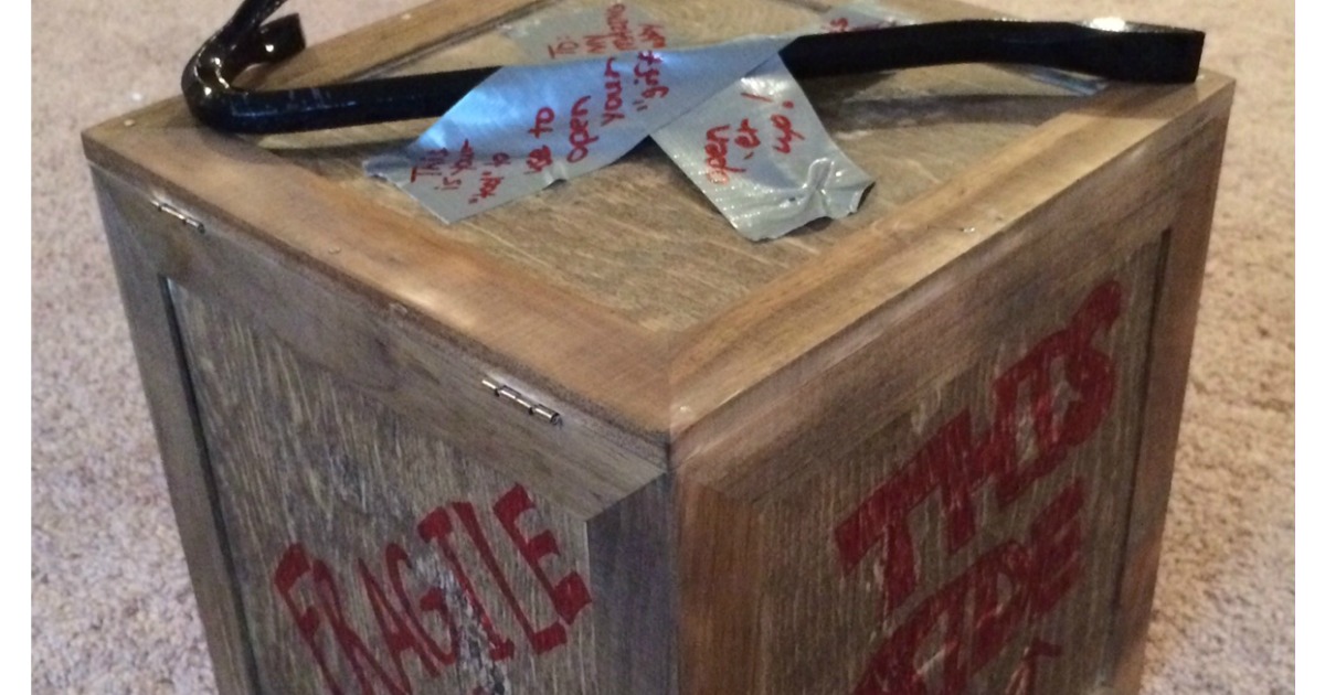 Happy Friday Homemade Man Crate for Valentine's Day