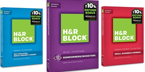 Amazon: Nice Savings on H&R Block Tax Software + Up To 10% Refund Bonus on Amazon Gift Card