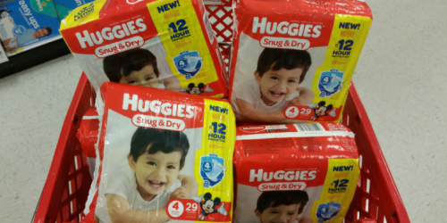 Target: Huggies Diapers Jumbo Packs ONLY $3.65 Per Pack After Gift Card (Starting 2/19)
