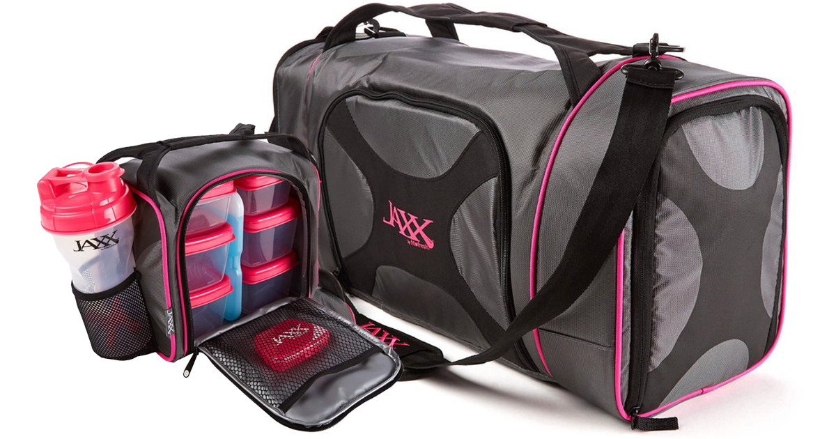 JAXX FitPak Meal Prep Backpack Gray 