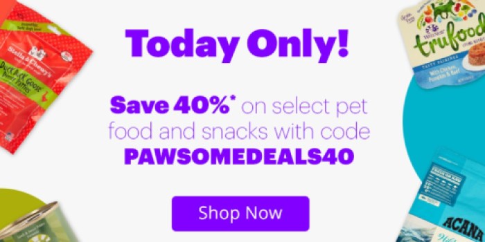 Jet.com: 40% Off Select Pet Food & Snacks = Awesome Buy on Taste of the Wild Dog Food
