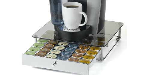 Amazon: Glass Top K-Cup Rolling Drawer Organizer Only $13.79 (Holds 36 K-Cups)