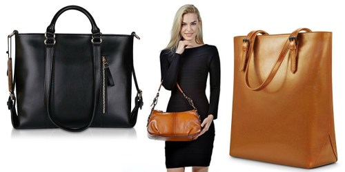 Amazon: Kattee Vintage Leather Hobo Bag Only $47.99 Shipped + More Handbag Deals