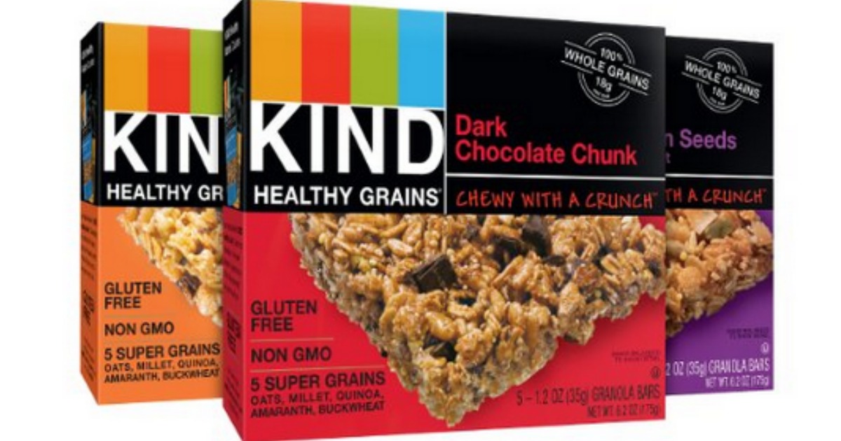 Amazon KIND Healthy Grains Gluten Free Granola Bars 15Pack Only 7.99