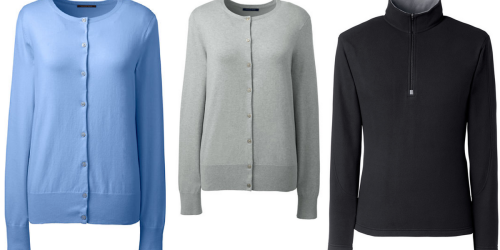 Lands’ End: Women’s Cardigan Or Men’s Pullover Only $13.99 (Regularly up to $49)