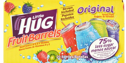 New $0.50/1 Little Hug Fruit Barrels Coupon = 20-Count Variety Packs Just $2.48 at Walmart